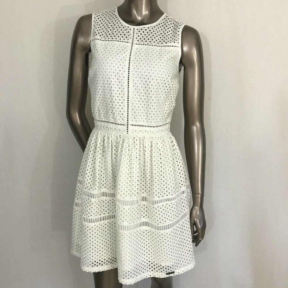 Superdry Cotton Eyelet Sleeveless Summer Dress S